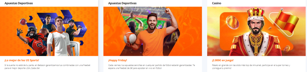 Promociones Betsson Deporte