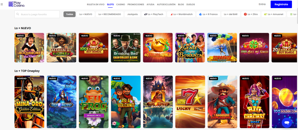 Juegos Slots OnePlayCasino